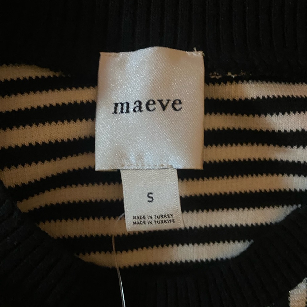 Maeve Black and White Button Down Shirt - Picture 6 of 12